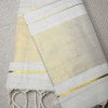 Kerala Traditional Golden line design Tissue Set Saree