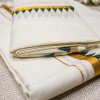 Cotton Set Mundu Temple Printing Green